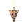 Collier en cristal Point pendentif Triangle Chip or & coloré